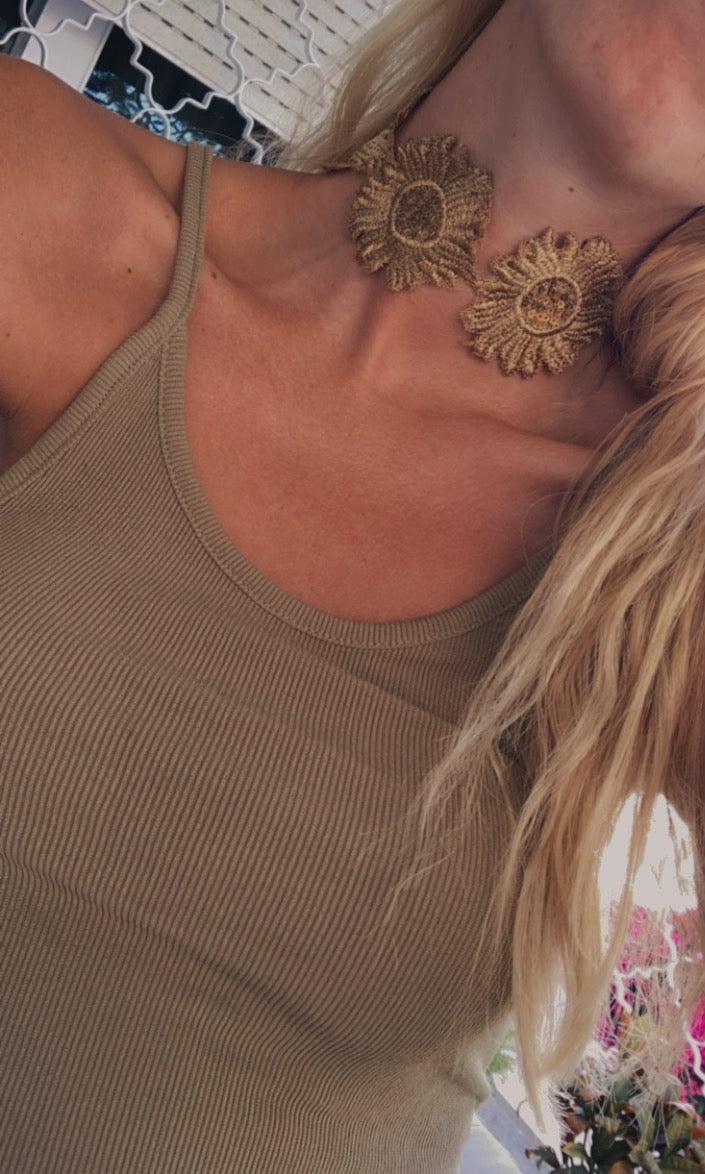 Choker “Girasol”