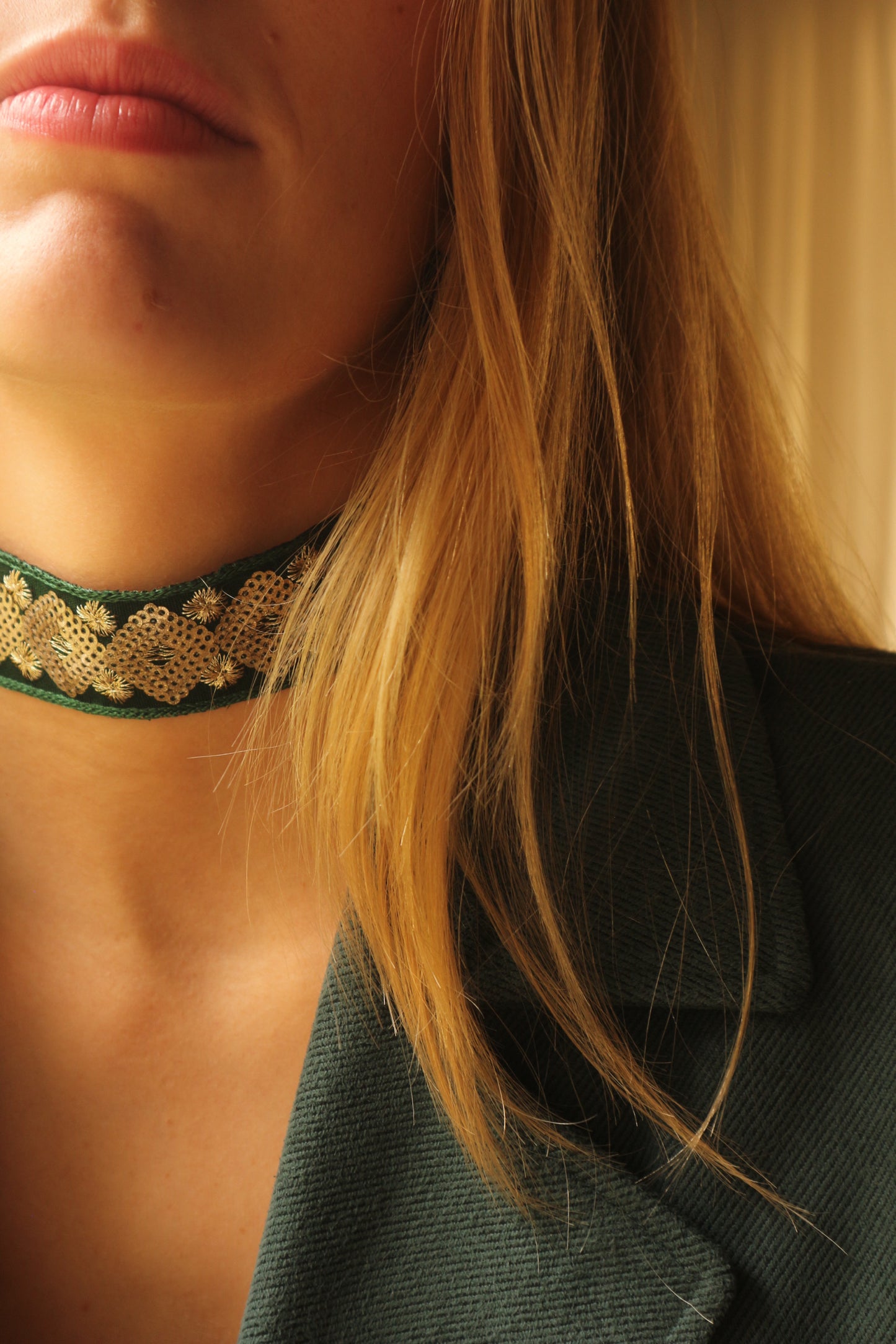 Choker "Marieta verde"