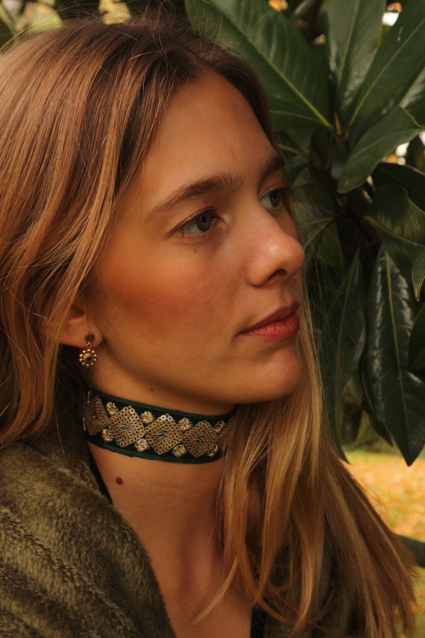 Choker "Marieta verde"