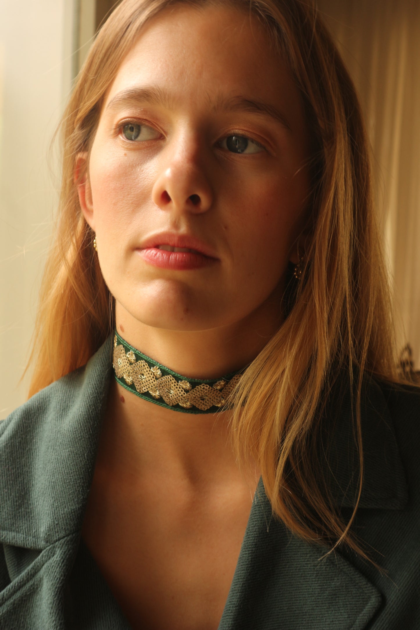 Choker "Marieta verde"